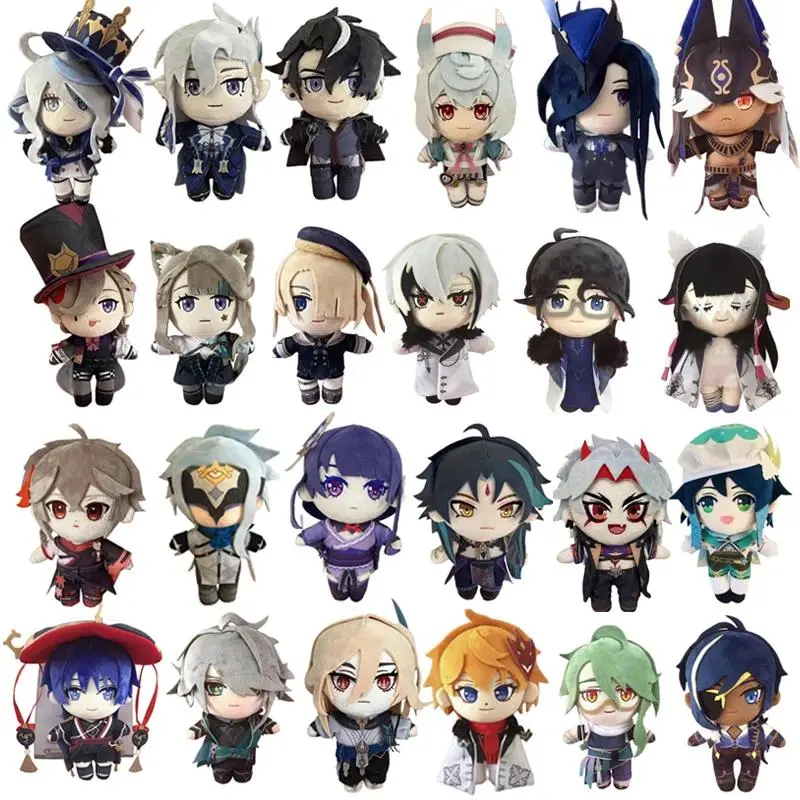 Genshin Impact Soft Plush Stuffed Toys - Wriothesley, Sigewinne, Furina, Clorinde, Scaramouche, Tartaglia, Kazuha, Diona Collectible Soft Dolls for Christmas Gifts, Collectibles, Unisex Names