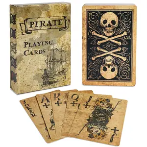 Vintage Style Playing Cards, Card Deck, Set of 55, Youth Toy, Smooth Shuffling, Ideal for Tabletop Parties, Outdoor Activities, Game Party Cards