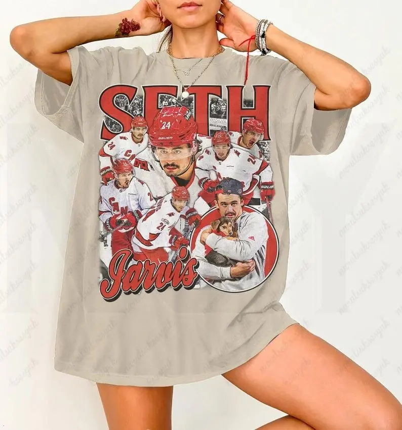 [Sale off up to 50%] Seth Jarvis Shirt, Graphic Sport Tshirt, Player Best Seller Bootleg Unisex Women Man, Graphic Streetwear T-shirt