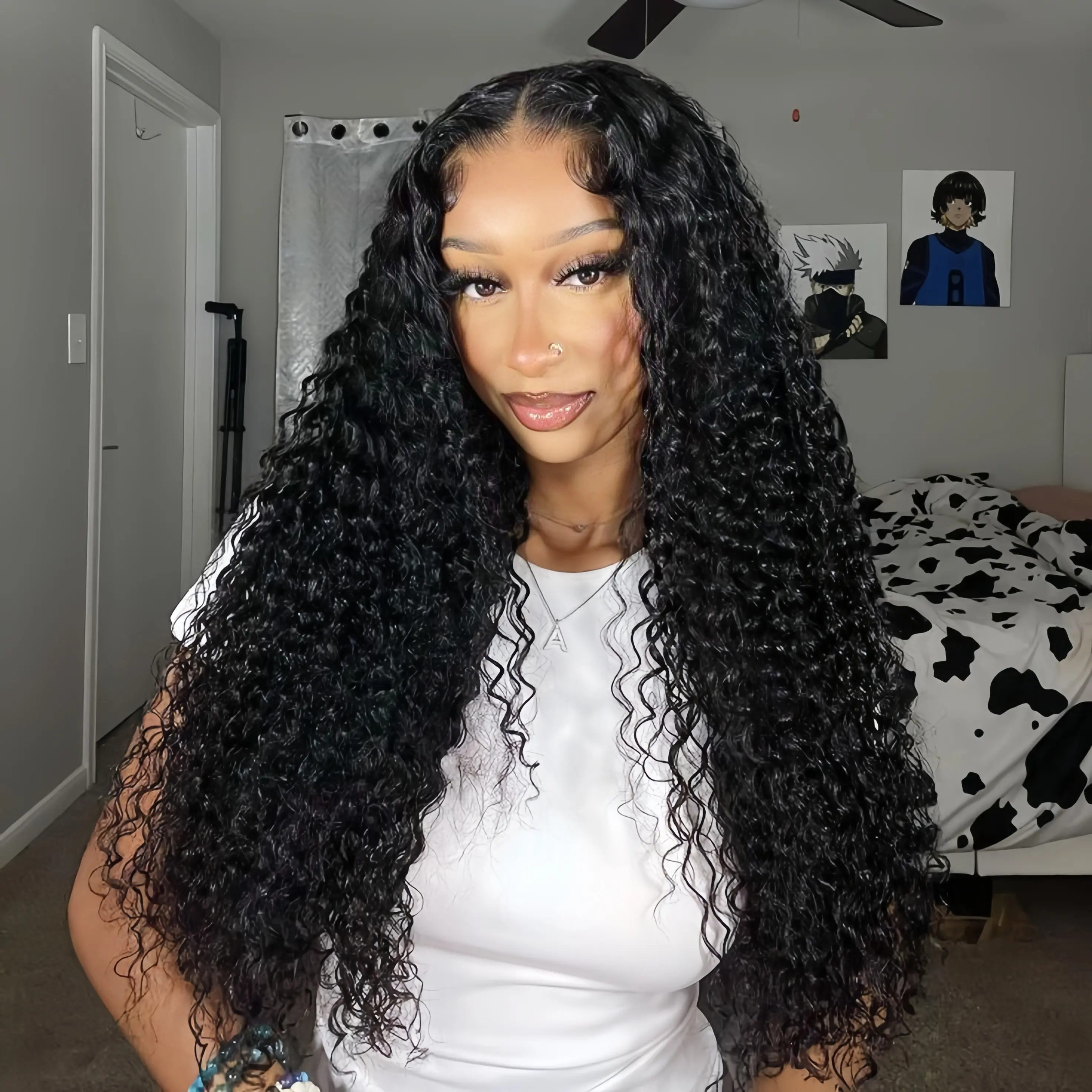 CheetahBeauty 200 Density 13×6 HD Transparent Lace Front Deep Wave Wig Human Hair Pre Plucked Pre Cut Deep Wave Wig for Black Women #tiktokshopsummersale