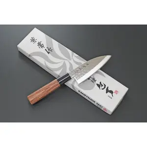 KC 950 Series KO Deba Knife, 105mm Tsuchime Finish High Carbon Stainless Steel Blade, Daido-Made for Fish Preparation, Knives