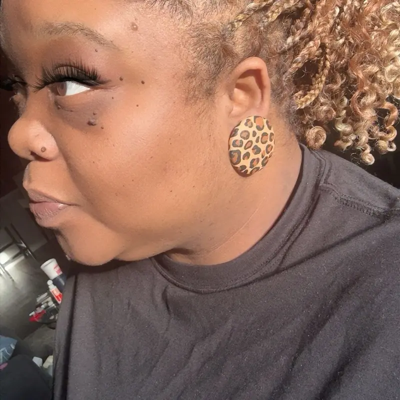 Button Earrings
