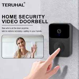 Smart Video Doorbell Camera, Home Security System, Wireless, Long-Lasting Battery, HD Night Vision, Motion Alerts, 2-Way Talk, Compatible with Alexa, Easy install