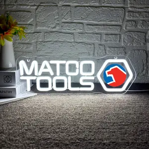 MATCO Tools Neon Sign Dimmable Garage LED Lights USB Powered for Decor Workshop Wall Art Man Cave Tool Enthusiast Gift Atmosphere Lighting