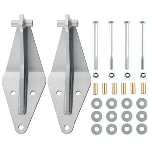 Front Dual Twin Shock Bracket Mount Kit compatible for Ford F250 F350 4WD 1999-2004