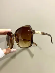 Unisex Fashionable All-match Tinted Lens Glasses, Trendy Casual Glasses for Everyday Use, Fashion Accessories for Outdoor Activities, Trendy Beach Eyewear, Stylish Glasses