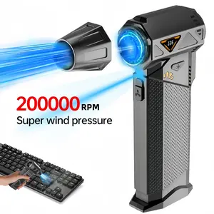200000rpm High-Speed Blower with Electric Display, Mini Dust Removal Tool, Cordless Handheld Blower, Efficient Cleaning for Home & Office Use, Handheld Portable Blower, Super Power Blower