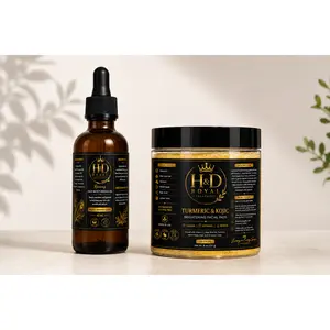 Tumeric koljic Pads and Face Moisturizer Oil Combo (Say bye to dark spots, and Hi to your Glow)