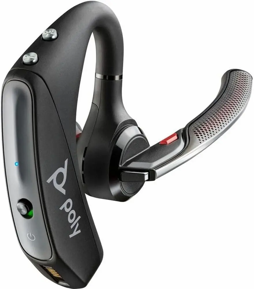 Poly Voyager 5200 Bluetooth Headset | Noise Canceling Mic | Wireless Business Headset Audio Cable