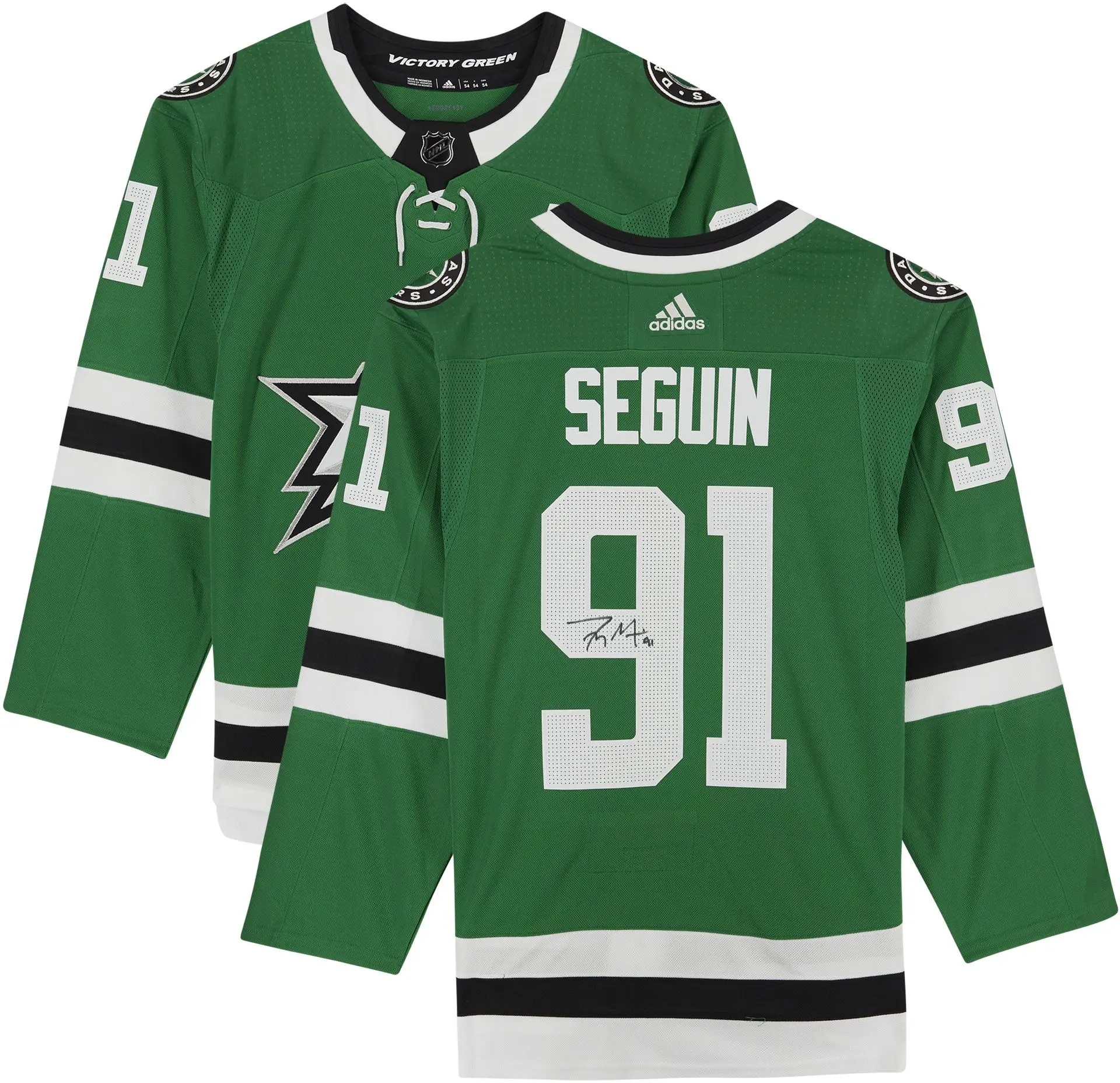 Tyler Seguin Dallas Stars Autographed Green Adidas Authentic Jersey - Fanatics Authentic Certified