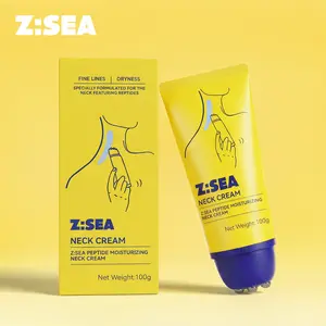 Z:SEA Peptide Moisturizing Neck Cream 100g - Plant Squalane for Dry Lines, Liquid Formula for Quick Absorption, Body Care Moisturizer