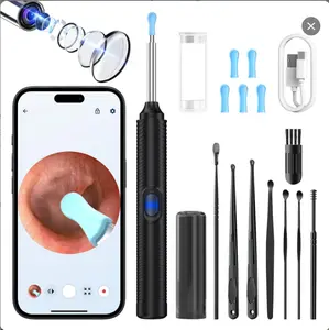 [TikTok Shop Back to School]HD Ear Hygiene Set, Earwax Removal Tool with Camera, Perfect for iPhone/Android Users