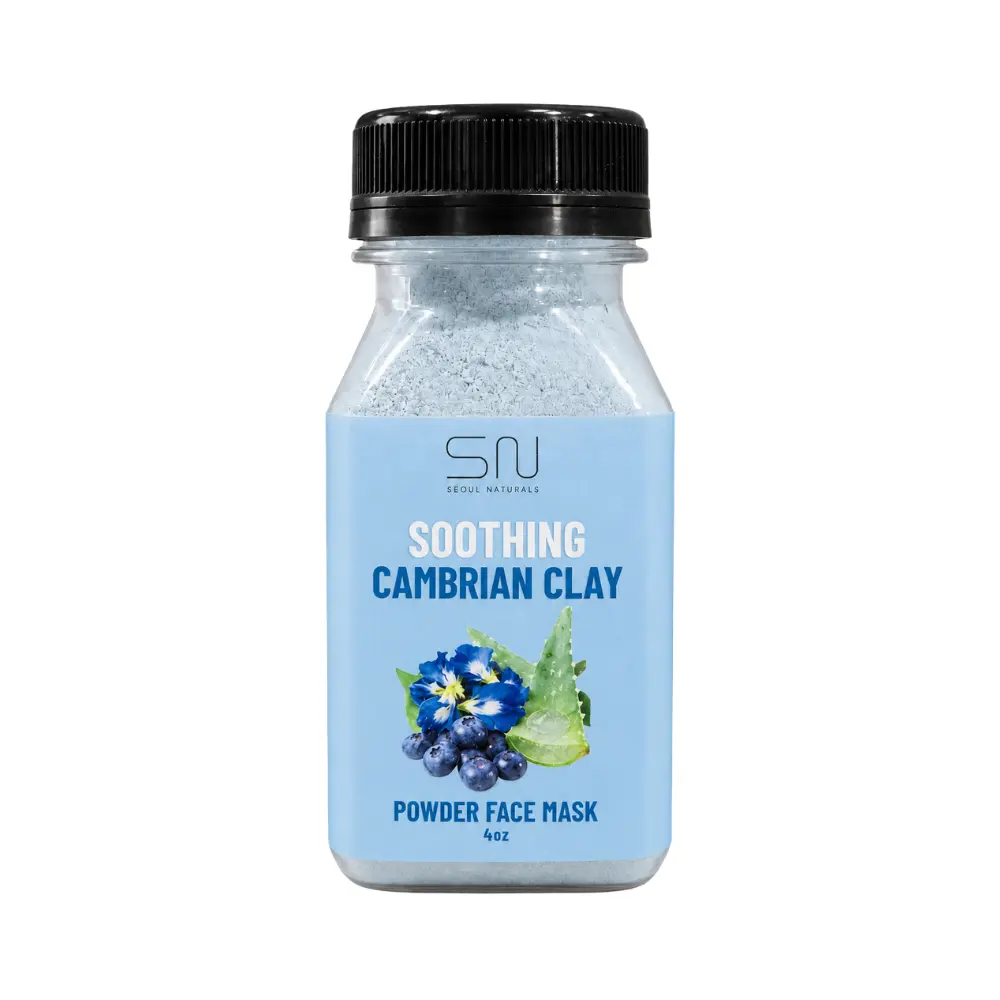 Seoul Naturals Cambrian Clay Face Mask Powder, 100% Natural Ingredients, k beauty, 4fl oz