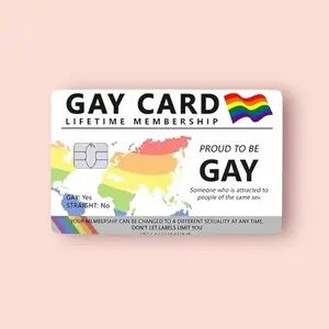 Gay Card LGBTQ Credit Card Sticker Debit Skin Decal Cover Waterproof Vinyl Easy To Apply