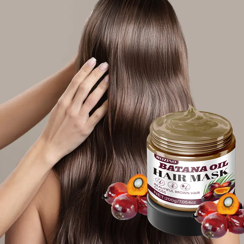 ROZINO 200g Batana Oil Hair Mask | Infused with Pure Batana Oil to Moisturize, Smooth & Add Shine, quick absorption & easy rinsing #tiktokshopbacktoschool