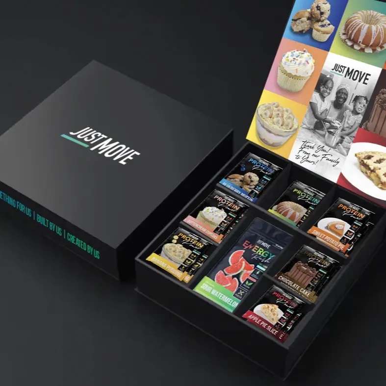 Just Move Protein Variety Box - 21 Protein Packs - 7 Flavors, 1 Pre Workout, Vegan (Plant Based) Organic, Free from Dairy, Soy, Peanut, Gluten, Keto, 20-22g Protein, Low Carb, Zero Sugar, Non GMO, Supplements, Dietary Fitness, Edible