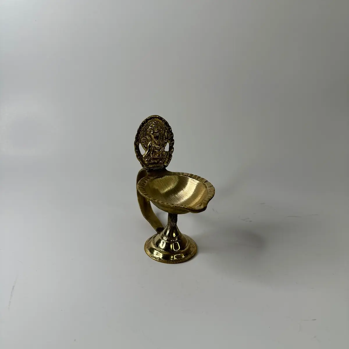 Traditional Brass Metal Indian-Nepali Diya - Ethnic Pattern Indian/Nepali Home Decor Decoration Piece for Diwali, Home Supplies
