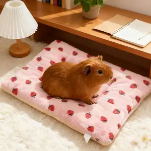 Large Size Hamster Bed Mat, Washable Pet Pad, Soft Warm Winter Mat for Small Animals, Comfortable and Cozy Sleeping Mat