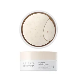 THANKYOU FARMER Rice Pure Jelly Eye Patch - 60 Patches for Moisturizing & Enhancing Skincare Dermatologist Tested for Hydration & Skin Health