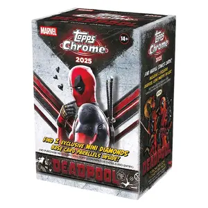 (1) 2025 Topps Chrome Deadpool Blaster Box Sealed.( Trading Cards. Collectible Booster Packs. See description for more details).