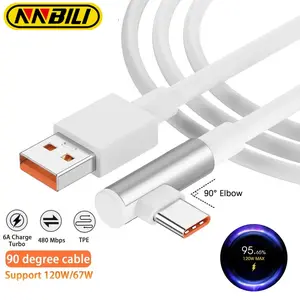 NNBILI 67W Fast Charger For Xiaomi 15 14 13 12 11 Pro Ultra Lite Cellphone USB A To Type C Quick Charging Phone Cable Smartphone Electronic