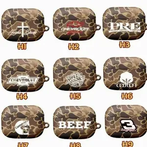 Camo Chevrolet & Hunting AirPods Case – Kitty Kisser, PRE, BEEF, #3 Dale Earnhardt, Jesus Saves, Cummins-Girl Design, Fits AirPods Gen 1-4 & AirPods Pro 1/2/3, Unique Gift for Outdoor & Car Enthusiasts