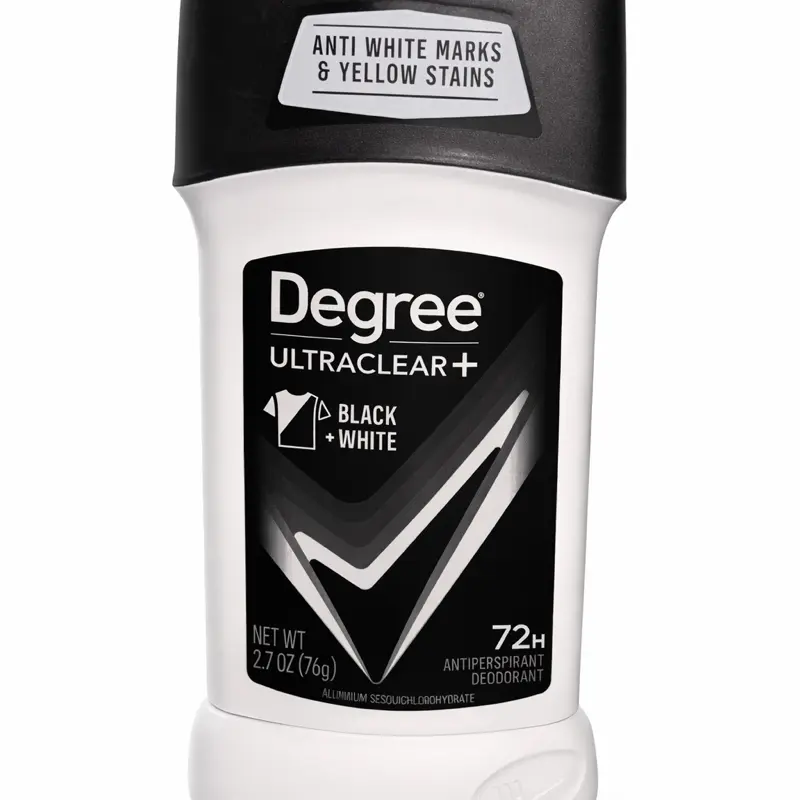 Degree Men UltraClear Black + White Antiperspirant Deodorant Stick, 72H Sweat & Odor Protection, 2.7 oz (Pack of 4)