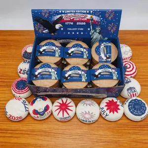 US Independence Day Edition Freedom Dumplings Slow Rebound Blind Box, Limited Edition American Pride Sensory Toy, Adult Stress Relief