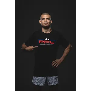 PFL Essential Red Logo T-Shirt - Black