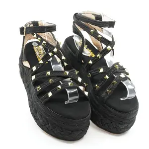 Mily 2.0 Heart Sandals Handmade Jute Platforms 6cm Height Cushioned Insole Adjustable Strap Gold Details Open Toe Summer Footwear