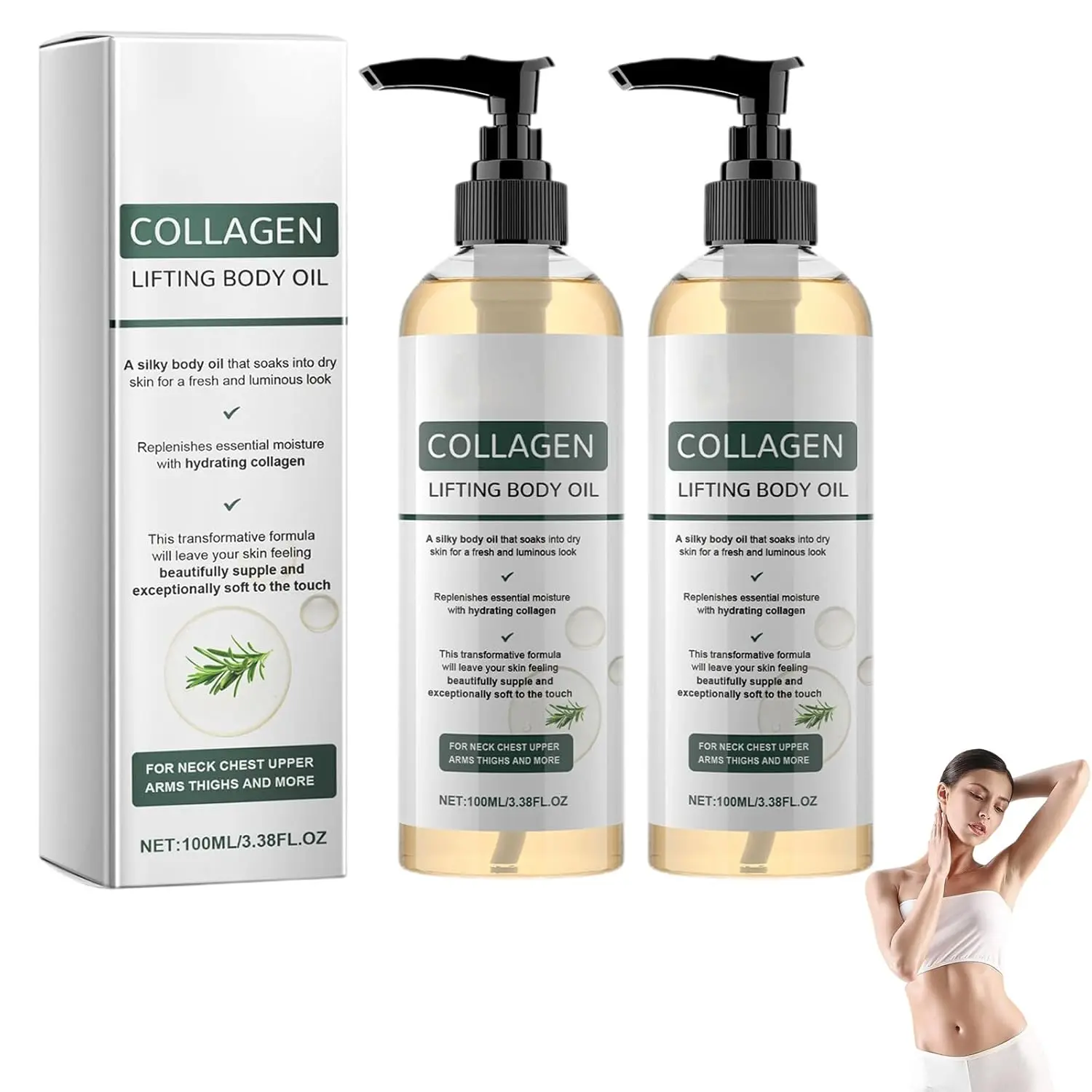 Collagen Oil 2026 New Collagen Lifting Body Oil After Shower Anti Aging Moisturizing For Women Men Natural Anti Wrinkle Serum All Skin Types Body Moisturizer