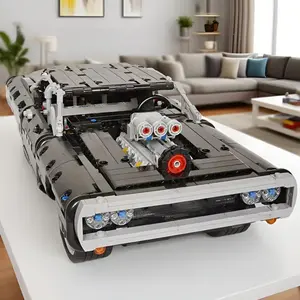 2026 new technology racing car 1077-piece Assembly building blocks set, DIY building block model kit, Christmas gift for children and adults, creative toy, collectors' choice