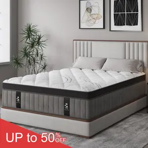 12"14" Gel Memory Foam Hybrid Pocket Spring Mattress Euro Top Medium Firm for Back & Lumbar Support Individual Pocket Spring for Motion Isolation Pressure Relief Twin Full King Queen Mattress CertiPUR-US & OEKO Certified