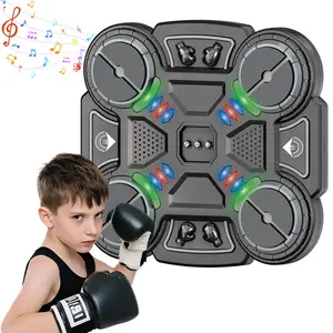 Music Boxing Machine, Training boxing equipment, Smart Boxing Trainers – LED Upgraded Version, Adjustable Speed, Wall-Mounted Target, Smartphone Connectivity & USB Rechargeable Fun for Kids 6-12 Lights flash on hits, turns play into fitness