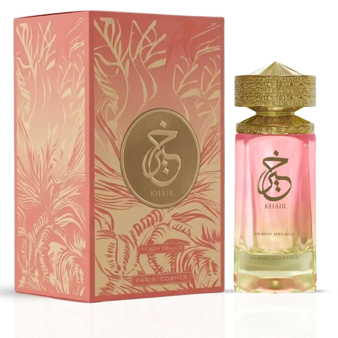 Khair Peach Delulu Eau de Parfum Spray 100ml (3.4 oz) by Paris Corner Khair Peach Delulu Eau de Parfum Spray 100ml (3.4 oz) by Paris Corner