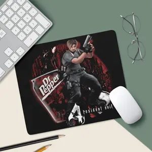 Resident Evil 4 Gaming Mouse Pad – Leon Kennedy Retro Horror Desk Mat, Gothic Gamer Mousepad, Dark Aesthetic PC Setup, Gift for RE Fans，SummerVibes，SummerWins ，DealsForYouDays