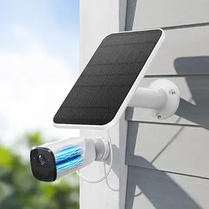 1PC solar panel for security camera/wall mounted rotatable bracket for Eufy Eufycam Cam 2/2C/2C Pro/E/2 Pro Cam, with 9.35-foot power cord, solar battery charger Micro USB charging