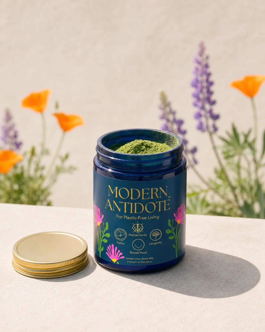 Modern Antidote Liver Detox - Sulforaphane, Milk Thistle & NAC daily drink mix for Detoxing, Skin Aging Support, Brain Fog, Liver Support, Energy & Focus - 1 Tbsp/Serving - 28 Servings - Plastic Free Packaging - 1 Lb of Plastic Removed/Order