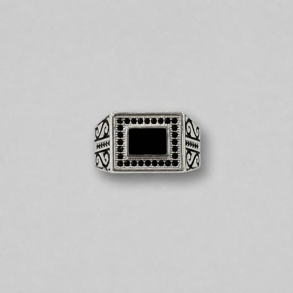Men's Handcrafted Silver Ring with Precise Design, Classic Robust Style with Polished Finish, Durable for Everyday Wear, Size 10, Male Ring, Daily Wear, Mexican Heritage Style Rings