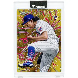 Shota Imanaga Chicago Cubs 2024 Topps Chrome Celebracion Gold Refractor #CELE-17 #1/50 Rookie Card