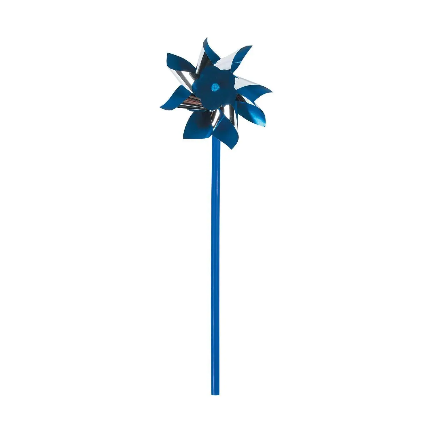 13-Inch Blue & Silver Plastic Pinwheel Spinning Toys - 36 Pieces Set, Oriental Trading Company (OTC) for Birthday, Graduation Parties, Outdoor Decor, Fun Prizes for the Classroom