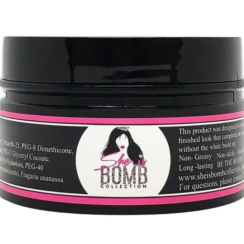 She Is Bomb Edge Control Gel - 3.5 Oz, Repair & Smooth Haircare for Relaxed or Curly Hair, Delivers Sleek Finished Look