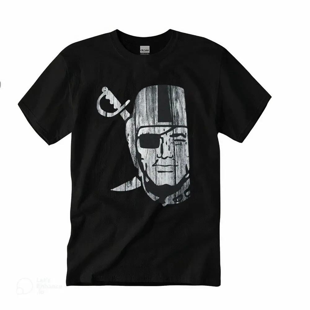 RAIDER NATION T-shirt Raiders Silver Black Men's Tee, Unisex Crewneck,Trend Tee