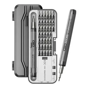 3.7V Mini Electric Screwdriver Set 46-in-1 Magnetic Storage Repair Tool Set for Phone Camera Laptop Toy Car  Glasses Earphone 3D printer - 38 Magnetic Bits Hardware Cordless