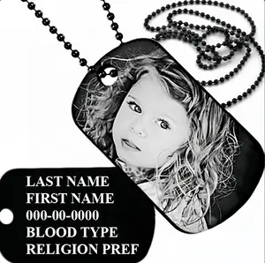 Custom Photo Tag Necklace - In Loving Memory Personalized Gift with Personalized Photo and Message keychain - Best Christmas Thanksgiving Birthday Graduation Gifts - Unique Memorial Gift