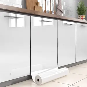 A Roll Of Peeled and Glued Marble Decorative Wallpaper, Peel And Stick Wallpaper Designs, Oil-proof PVC Self-adhesive Paper for Kitchen Linings, Countertops, Bathroom Walls and Furniture Renovations for Home Decor DIY Enthusiasts