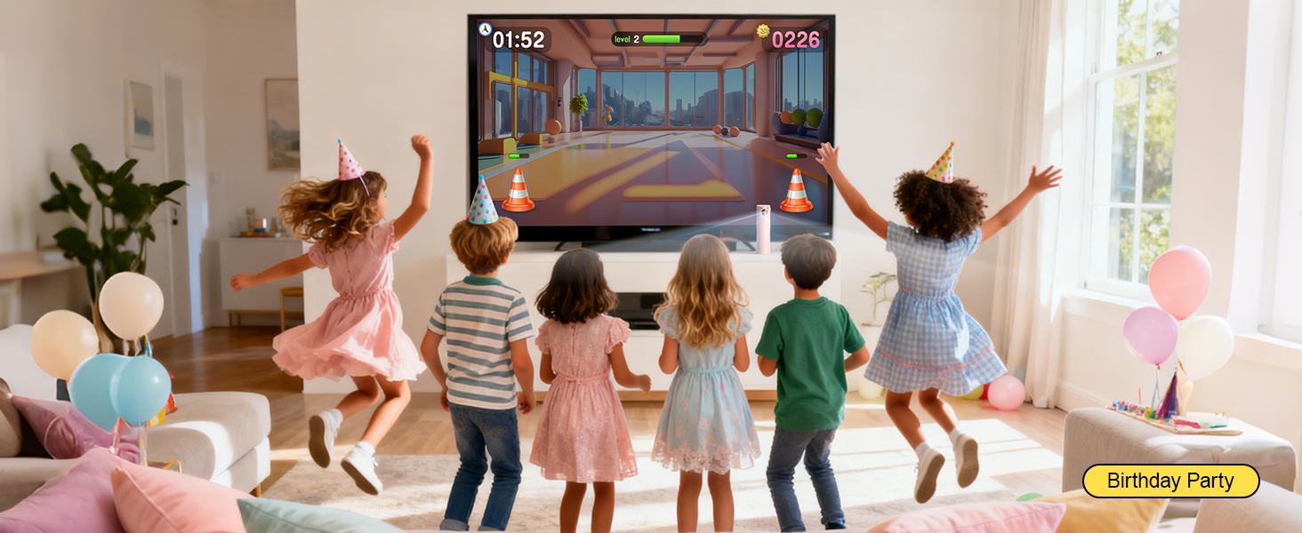 AR Motion Gaming Console: 28 Interactive Games Motion Sensor 2-Player Wireless Controllers & TV Hookup – Ultimate Family Entertainment System for Kids & Adults