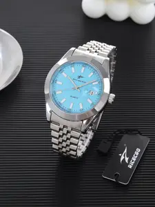Business casual minimalist Quartz Analog Wristwatch, men's stainless steel strap wristwatch, trendy with date display, perfect for dates or as a gift for him, Business Quartz Watches