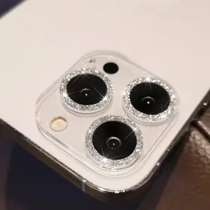 Sparkle Phone Lens Film Protector for iPhone Series, Stylish and Beautiful, Protective, Protection, Protects Lens From Scratches, Easy Installation, Perfect Gift, Cellphone Accessories