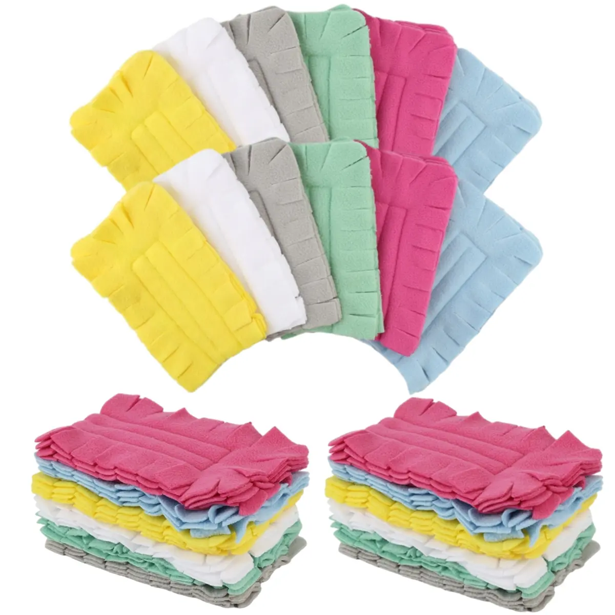 A Set of 24/12 Pcs Mixed Color 360° Duster for Swiffer Replace the Head,Reusable Duster Refills Pads,Heavy Duty Compatible with Swiffer Hand Duster(Excluding Handle),Halloween Christmas Party Gifts,Hand Tools Kits